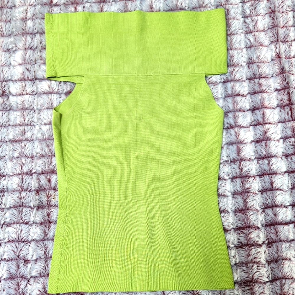 Ann Taylor ribbed off the shoulders top